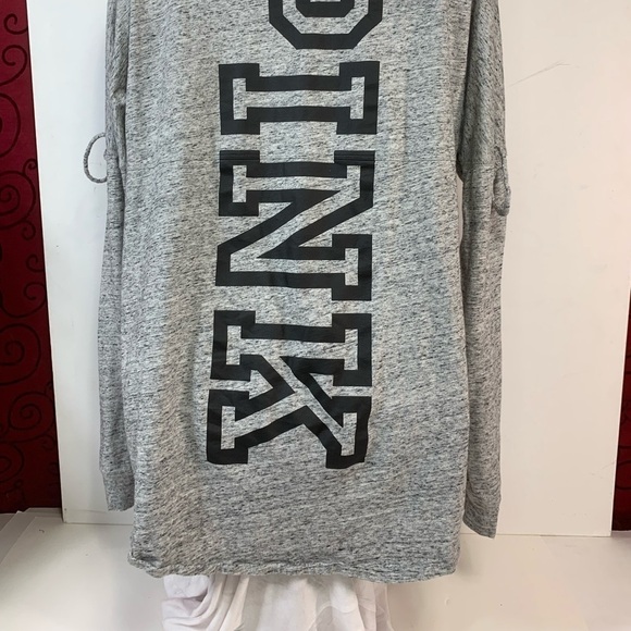 Victoria's Secret PINK Grey Long Sleeve Top - Picture 9 of 9